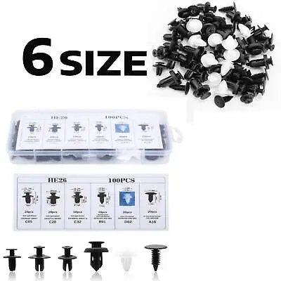 100x Accessories Car Bumper Trim Panel Fender Engine Push Pin Rivet Clips Parts • $13.99