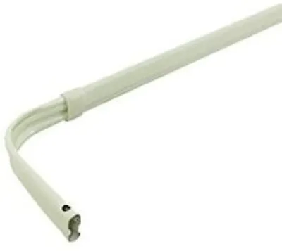 Graber- 5 1/2  Projection Single Lock Seam Curtain Rod (White)- Available Widths • $28.99