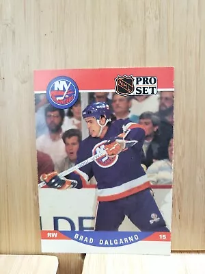 BRAD DALGARNO🏆1990 Pro Set Series II #482 ISLANDERS  NHL Hockey Card🏆 • $4