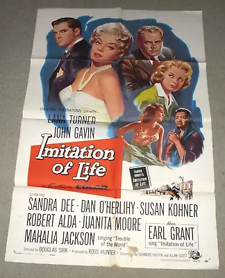 IMITATION OF LIFE 1959 Original 1sh Movie Poster • £168.14