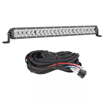 For Polaris RZR XP Roof 22  Slim LED Light Bar Reverse Lamp ATV UTV 20in+Wiring • $62.59