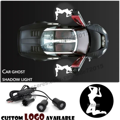 $16.55 • Buy White Sexys Girls Car Door Courtesy Welcome Projector Ghost Shadow Puddle Light