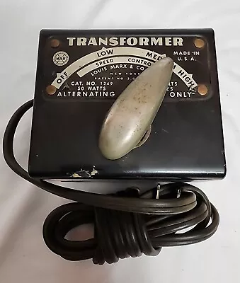 Vintage Marx Model 1249 Transformer - 50 Watt 115V - VG Tested • $19.58