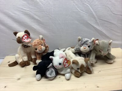 £17 • Buy Ty Beanie Babies Bundle Cats With Tags 
