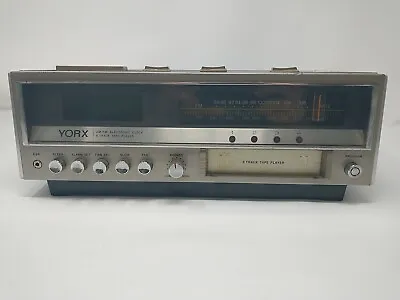 Yorx AM-FM Electronic Clock 8-Track Tape Player Model R5180 Partially Tested  • $33.14
