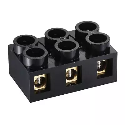 5pcs Terminal Block 500V 60A Dual Row 3 Positions Screw Electric Barrier Strip • $20.08