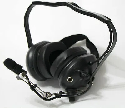 Noise Cancelling Pilot Headset For KENWOOD PUXING WOUXUN W/ MiNi DIN Plug BLACK • $90.96