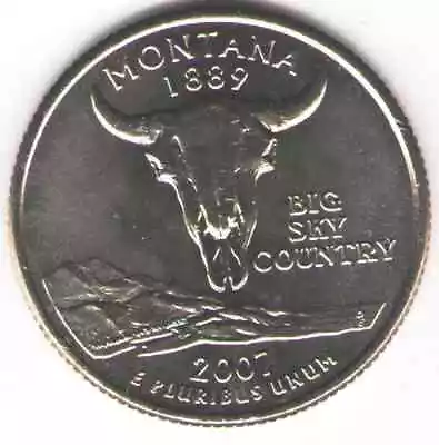 US. 2007-D. MT. Montana Statehood (1889) Quarter. UNC  • $1.98