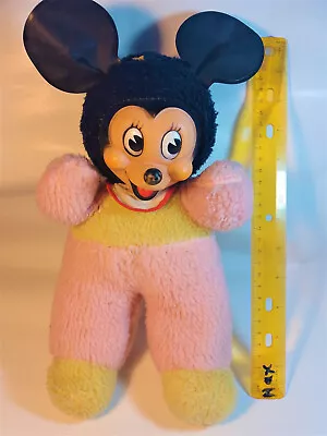 Vtg TOPOLINO MICKEY MOUSE RUBBER FACE StuffedRAG DOLL TOY MEHANOTEHNIKA IZOLA • $249.99