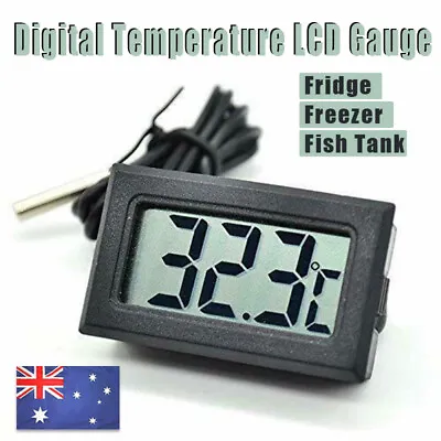 $5.34 • Buy Digital Fridge Freezer Aquarium Fish Tank Thermometer Temperature LCD Gauge AU
