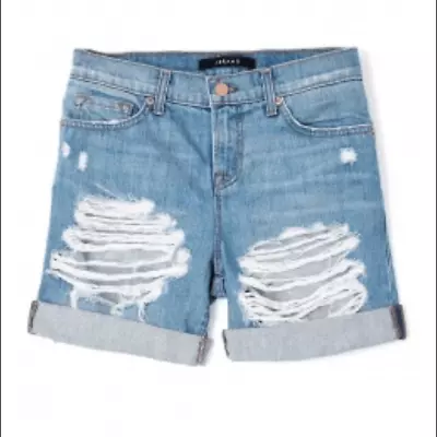 J Brand-Distressed Boyfriend Shorts-Euphoria- Medium Wash- Size 29 (US 8) • $69