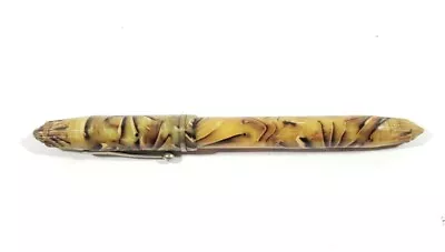 Vintage Fountain Pen W/ 14k Nib Brown Marbled • $29.99