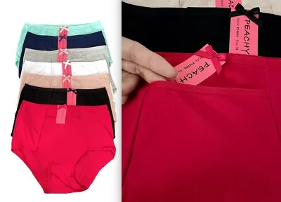 $19.95 • Buy 3-6 Pack Womens Ladies Period Panties Pocket Menstrual Underwear Cotton Briefs