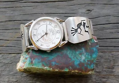 Vintage Hopi Sterling Silver Kokopelli Watch For Men • $135