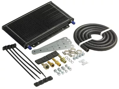 Aeroflow AF72-6050 11  X 6  X 1-1/2  3/8  Barb Trans Oil Cooler Kit • $180.95