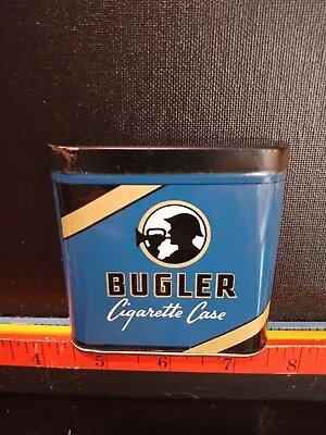 Vintage Bugler Cigarette Case Advertising Tobacco Tin. Empty. • $10