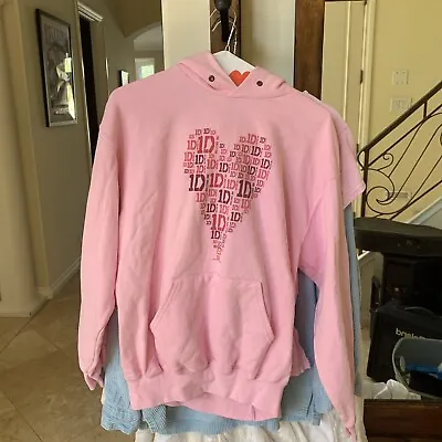 £37.74 • Buy One Direction Pink Concert Hoodie Jacket Harry Styles Medium Pullover Make Offer