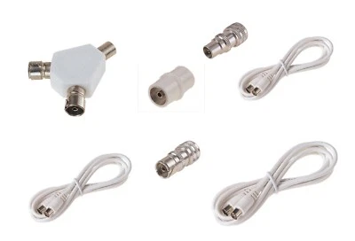 £1.99 • Buy Tv Aerial Connections And Accessories Leads Splitters Extensions Fittings To Cho