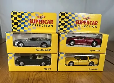 Collection Of Maisto Supercar Shell Sportscar Collection Model Vintage Toy Cars • £9