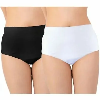 £11.99 • Buy NEW Ladies INCONTINENCE BRIEFS WASHABLE WITH PAD Briefs Pants Knickers Hospital
