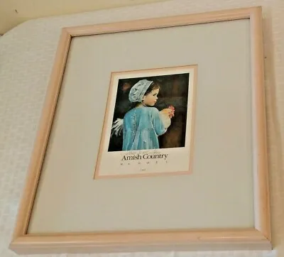 Vintage 1991 Amish Country Print N.A. Noel Emma Artist Signed 15x17 FramedMatted • $79.99
