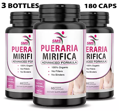 180 Pueraria Mirifica Pills Kwao Krua Extract Organic Vegtarian • $25.48