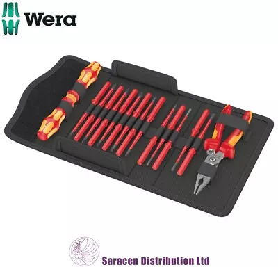 Wera Kraftform Kompakt 17 Piece Vde Screwdriver Set & Knipex Plier - 05136027001 • £124.95