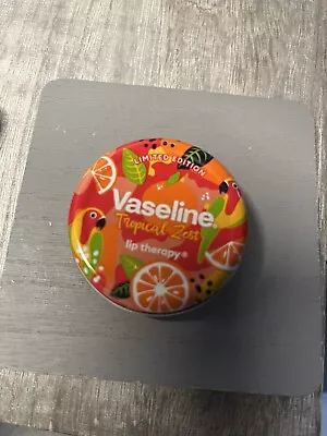 Vaseline Tropical Zest Lip Therapy LIMITED EDITION Tinted Lip Balm Tin - 20g • £4