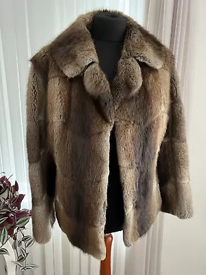 Vintage Real Mink Fur Jacket Used But In Good Condition • £35