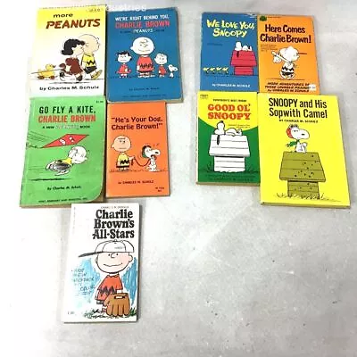 9 Vintage Peanuts Snoopy Charlie Brown By Charles Schultz Novels Children's Lot • $7.99