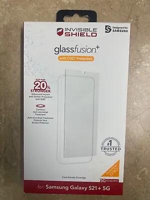 NEW ZAGG Invisible Shield Fusion+ D30 For Samsung Galaxy S21+ PLUS 5G - SEALED • $9.95