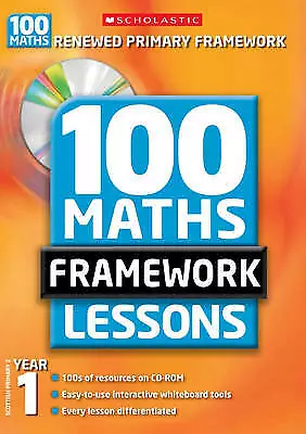 100 New Maths Framework Lessons For Year 1 By Ann Montague-Smith (Mixed... • £9.99