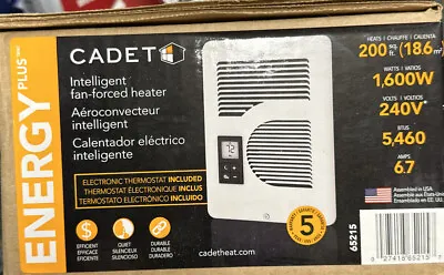 $175 • Buy Cadet Energy Plus Electric Wall Fan Heater White 65215 NEW