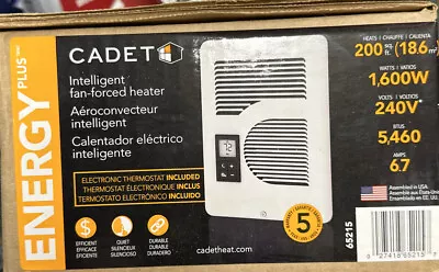 $175 • Buy Cadet Energy Plus Electric Wall Fan Heater White 65215 NEW