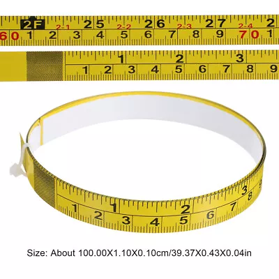  3 Pcs Carbon Steel Ruler Work Metal Tape Measure Self Adhesive • £9.19