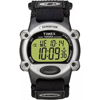 Timex T48061 Men's  Expedition  Chronograph Indiglo Watch Alarm 100 Meter WR • $38.50