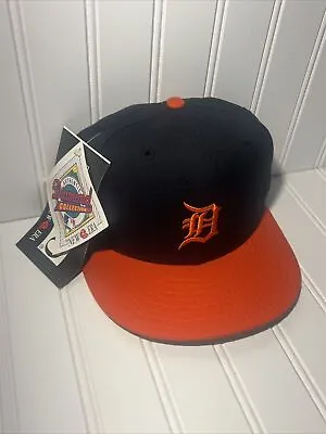 Vintage Detroit Tigers Hat 90s New Era 5950 Size 7 1/4 Diamond Collection RARE • $41.97