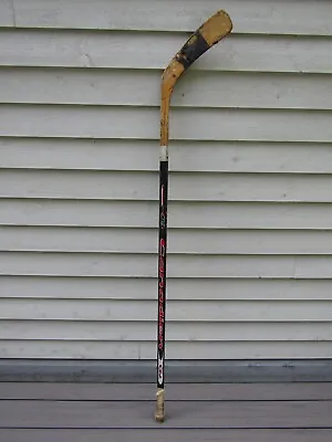 Vintage WOODEN Right Handed Hockey Stick CANADIEN MULTILAM C19s  Measures 57  • $9.91