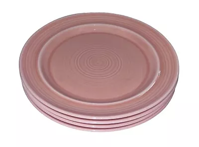 Lot 4 Vintage Metlox Colorstax Dinner Plates Rose Pink Salmon • $35