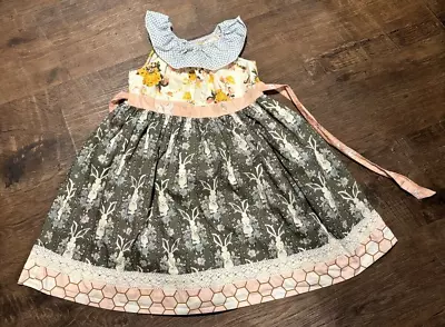 Matilda Jane Platinum Bunny 🐰🐰Bunny Rabbit/Easter Dress Size 12 EUC • $35
