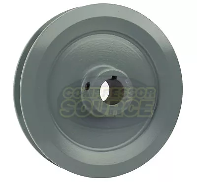 $34.95 • Buy Cast Iron 6  Single Groove Pulley V Style B Belt 5L For 7/8 Inch Keyed Shaft
