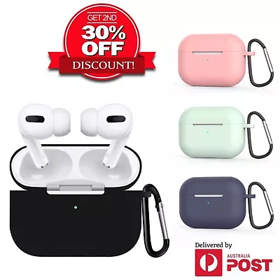 For Apple AirPods Pro / 1 Gen/2 Gen Silicone Case Slim LED Visible Shockproof • $2.99