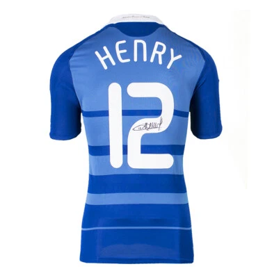 £455.99 • Buy Thierry Henry Signed France Shirt - 2008-2009, Number 12 Autograph Jersey
