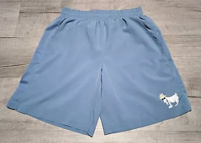 Goat USA Mens Athletic Shorts Blue Size Small 8.5  Inseam Sporty Lightweight • $19.99