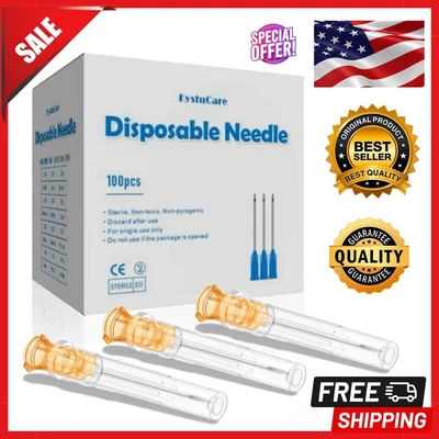 $27.49 • Buy 100PCS 25Gauge 1 Inch Lab Dispensing Needle Accessories For Industry Precision A
