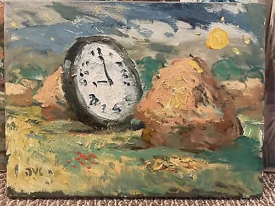 Surrealism Landscape Oil Painting Dali Monet Impressionism Original Signed • $150