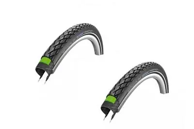 £50.08 • Buy 2 X Schwalbe Bicycle Tires Wire Tires MARATHON 26x1.75 47-559 Reflex E-50