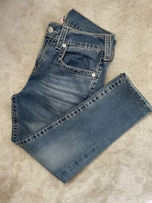 £33 • Buy True Religion Rocco Relaxed Skinny 32 Waist Short Leg