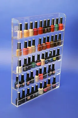 Nail Polish Display Rack Wall-Mount Display Stand Nail Varnish Shelf 5 Tier • $55.95