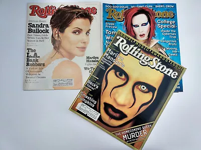 Rolling Stone Marilyn Manson Music News #s 797 763 752 Magazine Lot 1997-8 • $71.94